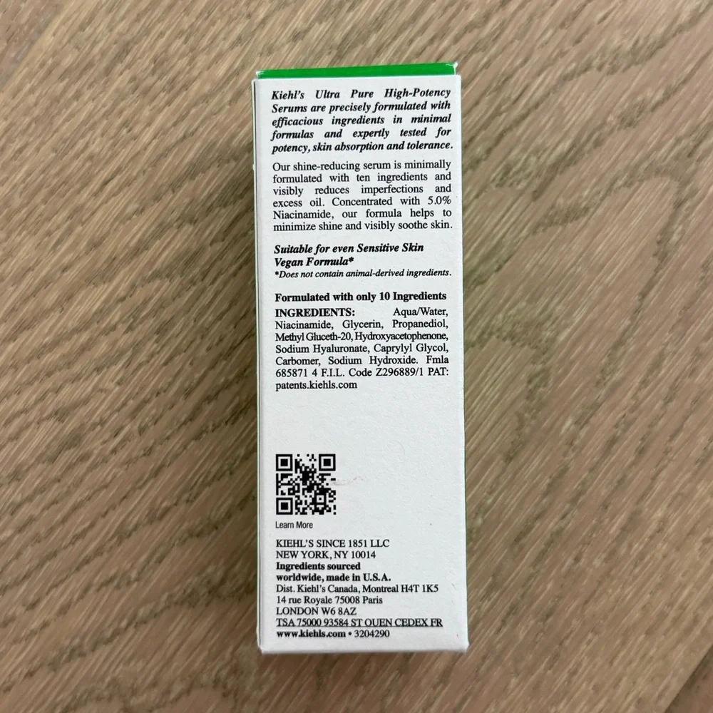 Kiehl’s Ultra Pure High-Potency 5.0% Niacinamide Serum
